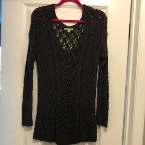 American Eagle Black See through Sweater Medium
